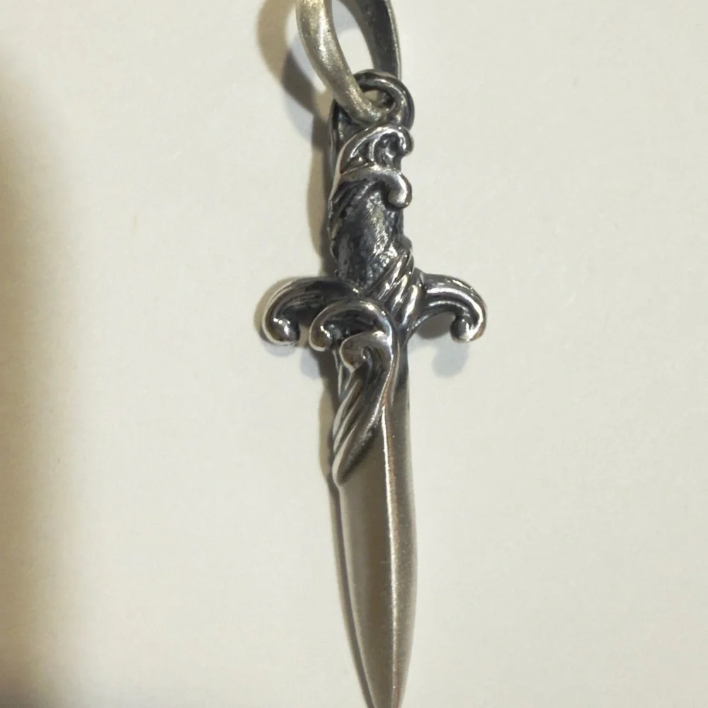 David Yurman Sterling Silver Dagger Pendent